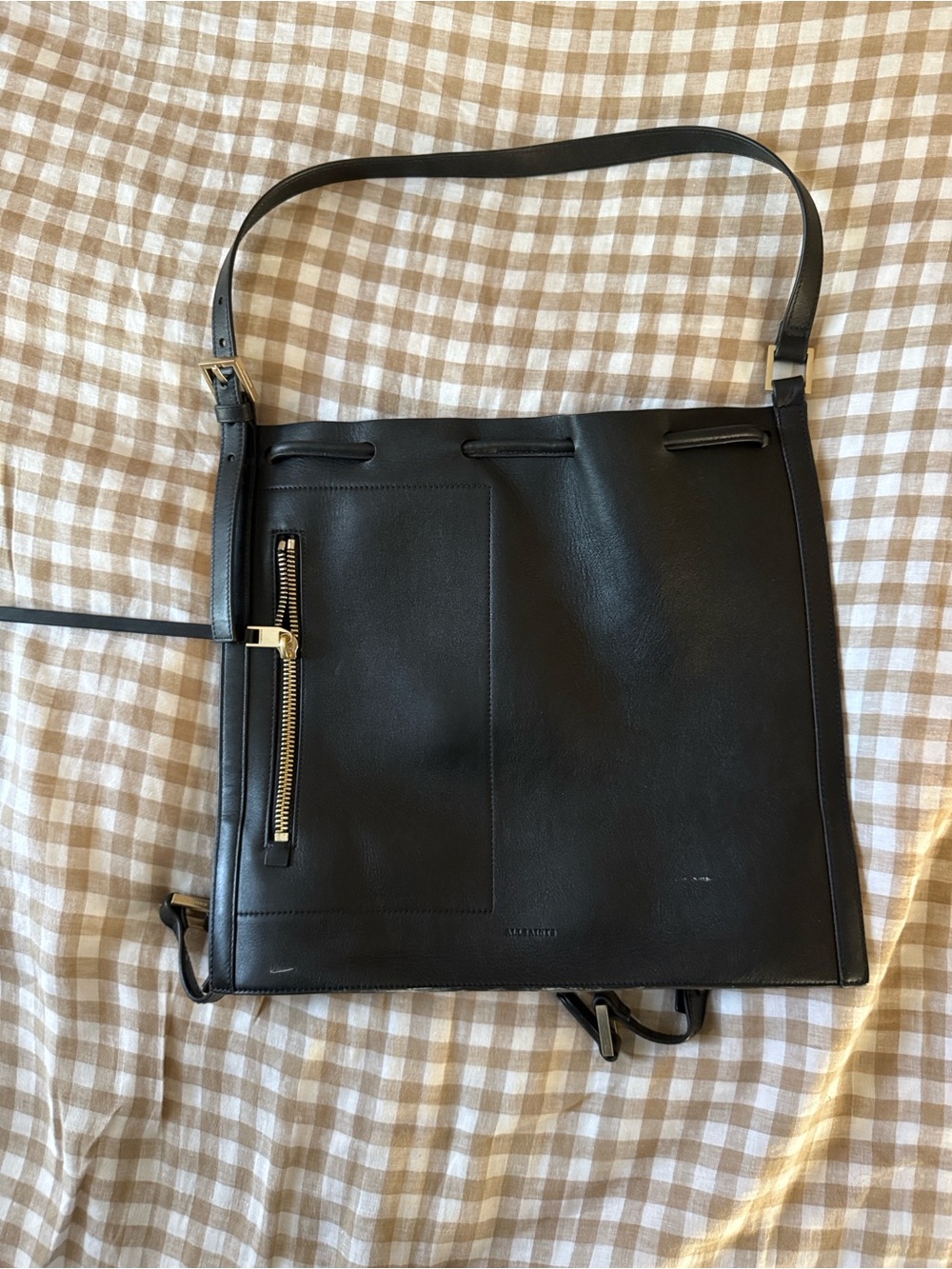 AllSaints Alpha Leather Backpack - Picture 2 of 10